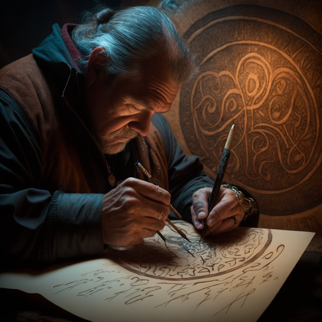 Shamanic_Art_in_Calligraphy_A_Transformative_Journey